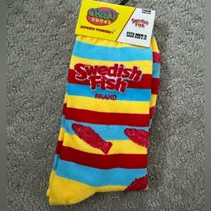 New Crazy Socks / Swedish fish design / novelty socks